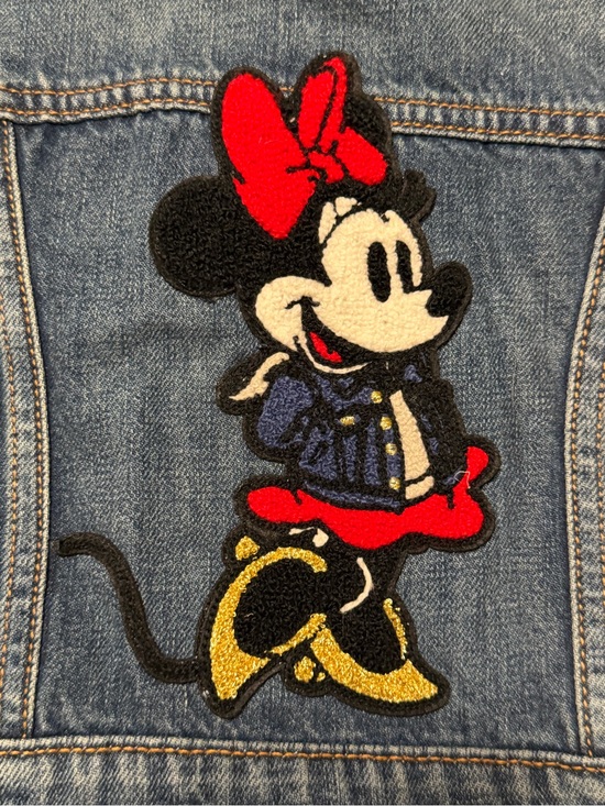 Other - NEW Baby Gap Disney Appliquéd Minnie Mouse Jean Jacket Toddler Girl Size 12-18 M